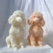 Create Adorable Poodle-Shaped Soy Candles with This Easy-to-Use Silicone Mold
