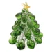 Elegant Glass Christmas Tree Sculpture for Stunning Holiday Table Decor