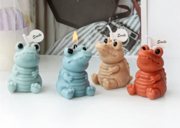 Create Unique Resin and Candle Crafts with Fun Crocodile Silicone Molds
