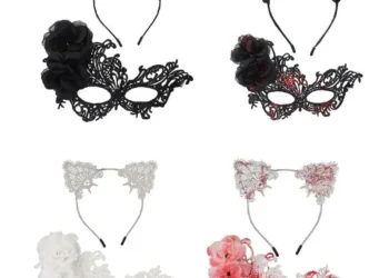 Versatile Masquerade Mask with Fun Cat Ear Accessory for Halloween and Performances