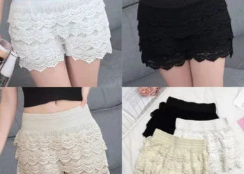 Stay Cool and Stylish This Summer with High-Waist Boho Crochet Shorts
